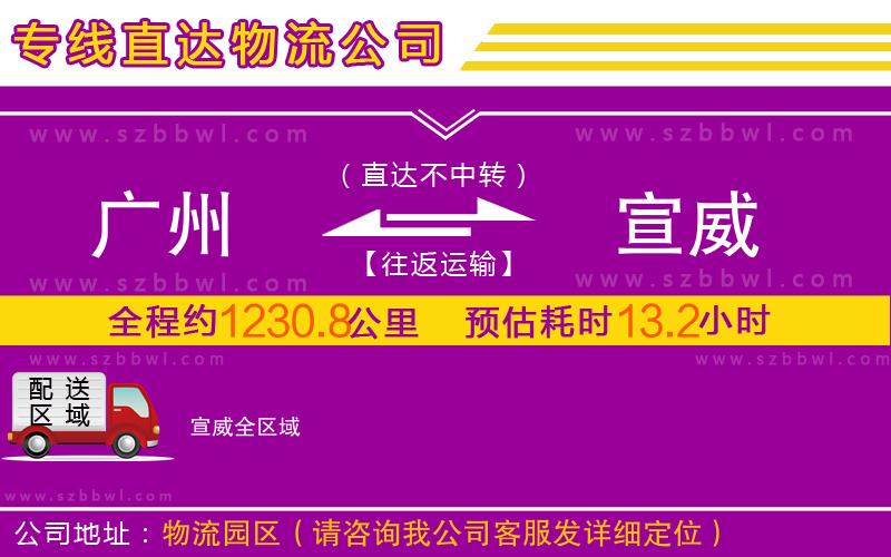廣州到宣威物流公司