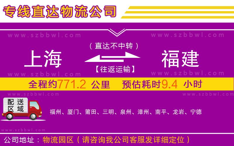 上海到福建物流專線
