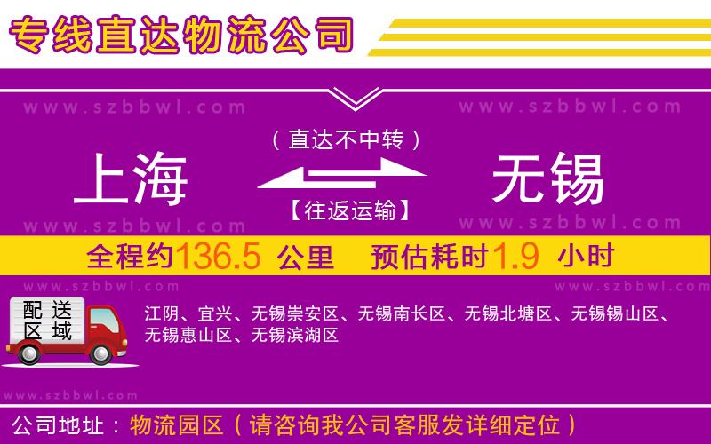 上海到無錫物流公司