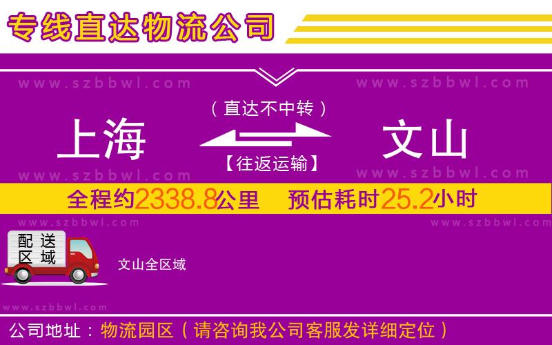 上海到文山物流專線