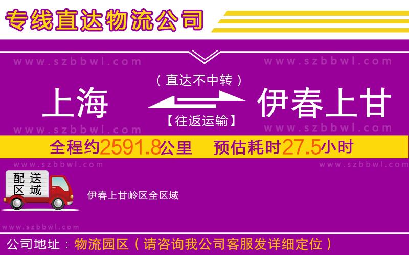 上海到伊春上甘嶺區(qū)物流專線