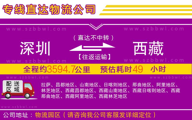 深圳到西藏物流專線