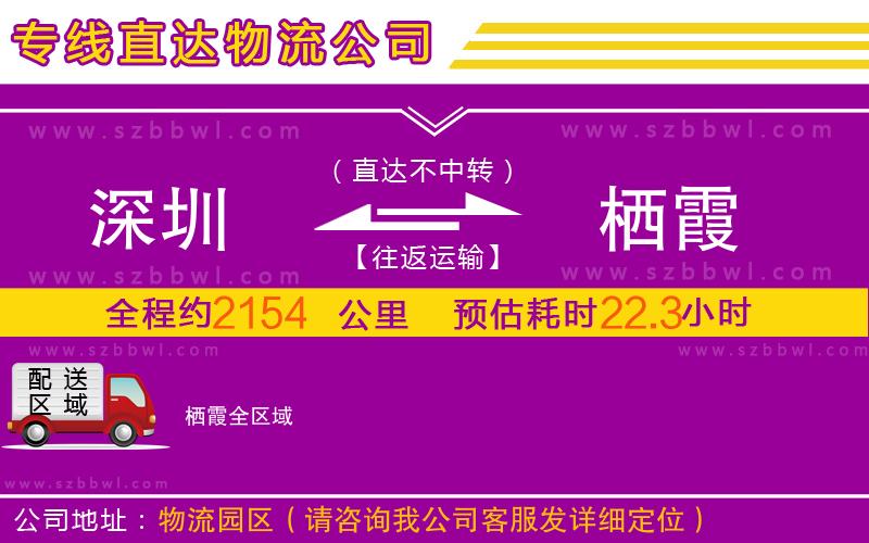 深圳到棲霞物流專線