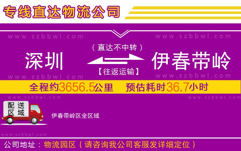 深圳到伊春帶嶺區(qū)物流專(zhuān)線