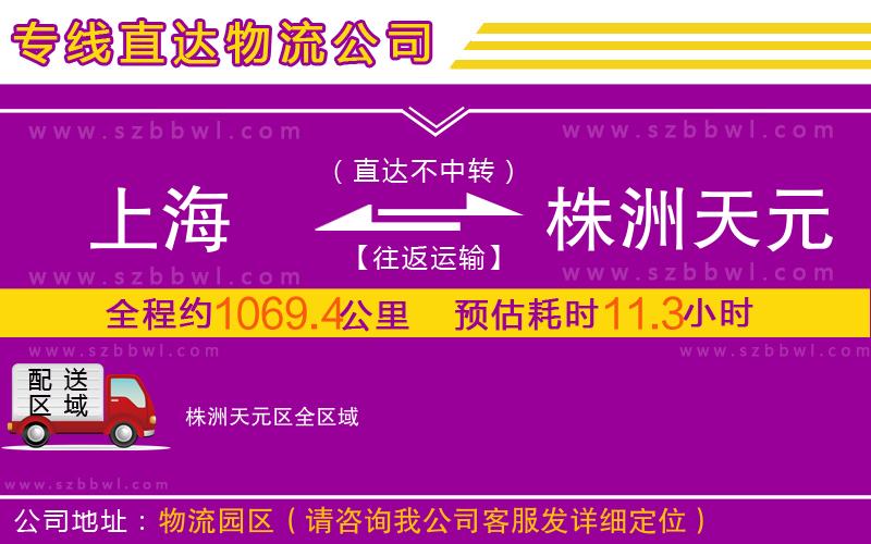 上海到株洲天元區(qū)物流公司