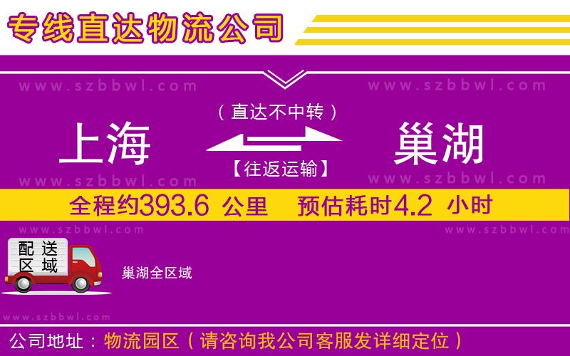 上海到巢湖物流公司