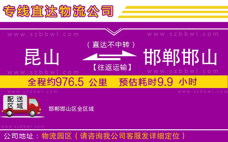 昆山到邯鄲邯山區(qū)貨運(yùn)專線