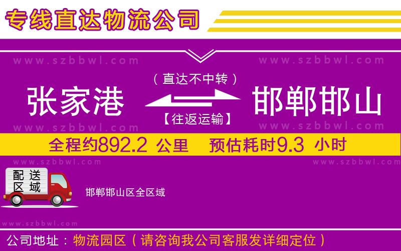 張家港到邯鄲邯山區(qū)貨運(yùn)專線