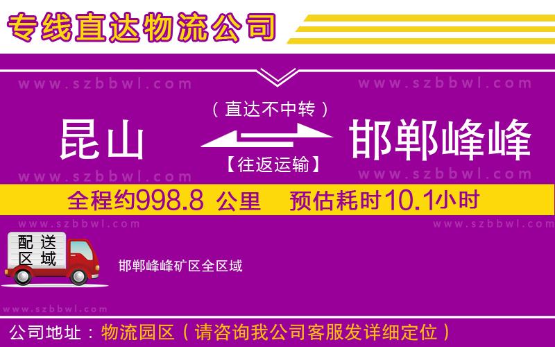昆山到邯鄲峰峰礦區(qū)貨運(yùn)專線