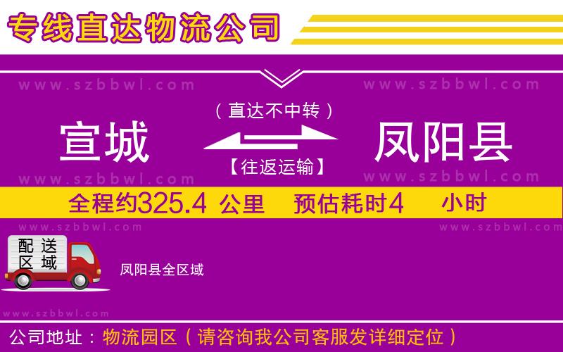 宣城到鳳陽縣物流專線